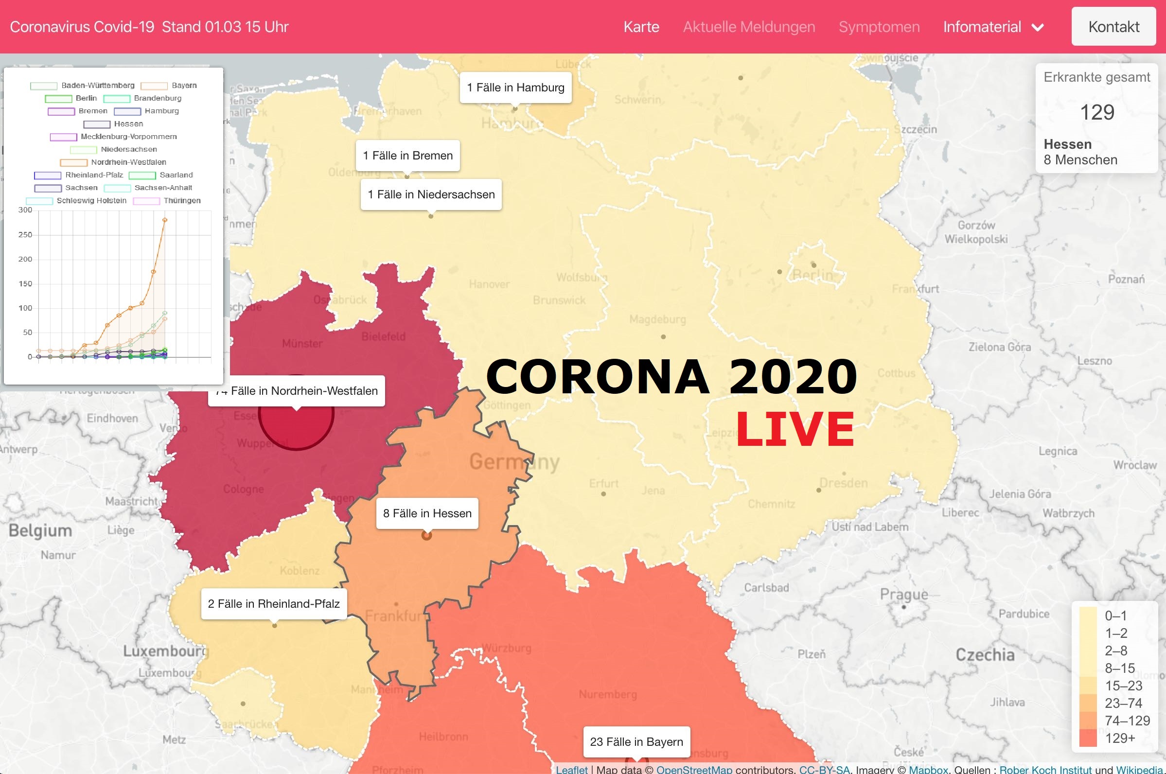 Karte Corona Fälle In Deutschland
